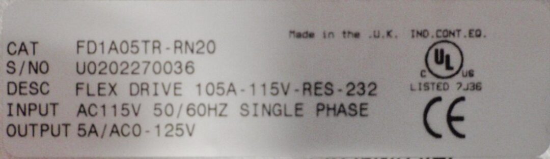 Baldor FD1A05TR-RN20 Flex Drive - Image 3