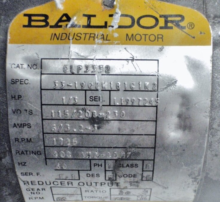 Baldor GLP3332 Motor - Image 3
