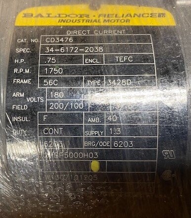 Baldor-Reliance CD3476 DC Industrial Motor - Image 2