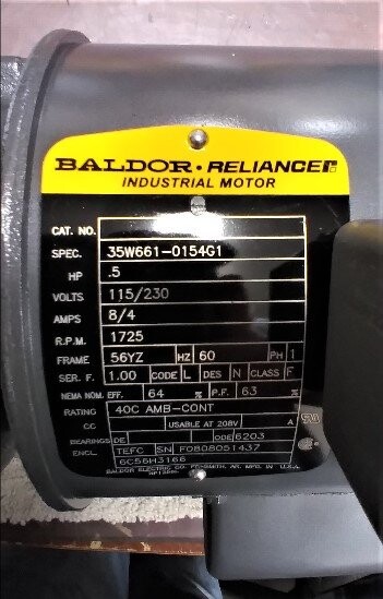 Baldor-Reliance 35W661-0154G1 Industrial Motor - Image 2