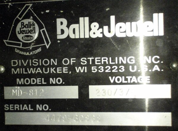 Ball & Jewell MD-812 Grinder - Image 2
