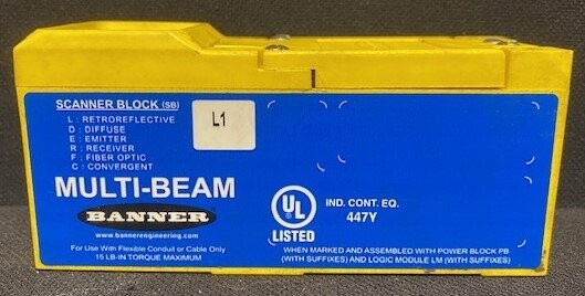 Banner SBL1 Multi-Beam Photoelectric Scanner Block - Image 2