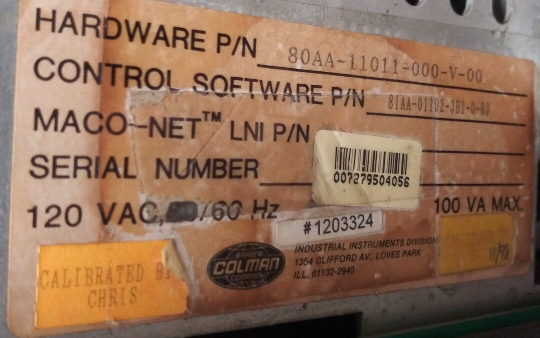 Barber-Colman 80AA-11011-000-V-00 Maco 8000 Touch-Trol Operator Station - Image 2