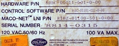 Barber-Colman 80BC-00011-001-0-00 Maco 8000 Insta-Set Module - Image 2