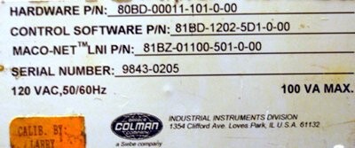 Barber-Colman 80BD-00011-101-0-00 Maco 8000 Insta-Set Module - Image 2