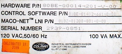 Barber-Colman 80BE-00014-201-V-00 Maco 8000 Insta-Set Module - Image 2