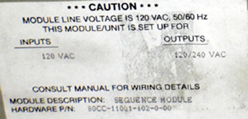 Barber-Colman 80CC-11001-102-0-00 Maco 8000 Sequence Module - Image 4