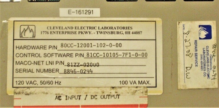 Barber-Colman 80CC-12001-102-0-00 Maco 8000 Sequence Module - Image 2