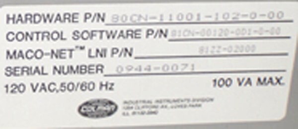 Barber-Colman 80CN-11001-102-0-00 Maco 8000 Sequence Module - Image 3