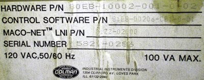 Barber-Colman 80EB-10002-001-0-02 Maco 8000 Process Control Module - Image 2