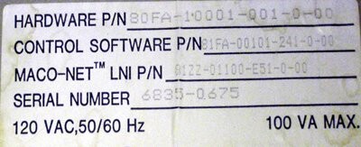 Barber-Colman 80FA-10001-001-0-00 Maco 8000 Positioning Module - Image 2