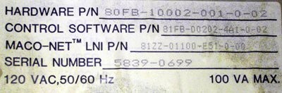 Barber-Colman 80FB-10002-001-0-02 Maco 8000 Positioning Module - Image 2