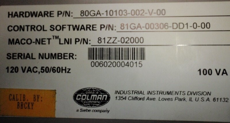 Barber-Colman 80AG-10103-002-V-00 Maco 8000 Heat/Cool Module