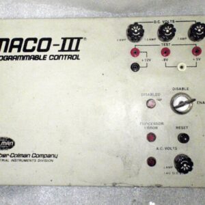 Barber-Colman A-11087 Maco III Programmable Control Power Supply Front Panel