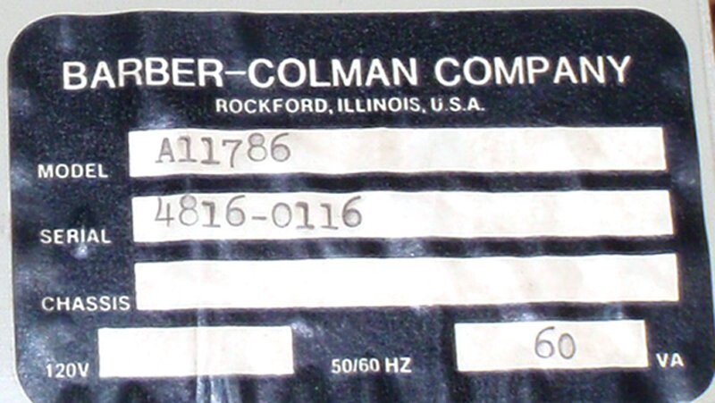 Barber-Colman A11786 Battery Charger - Image 2