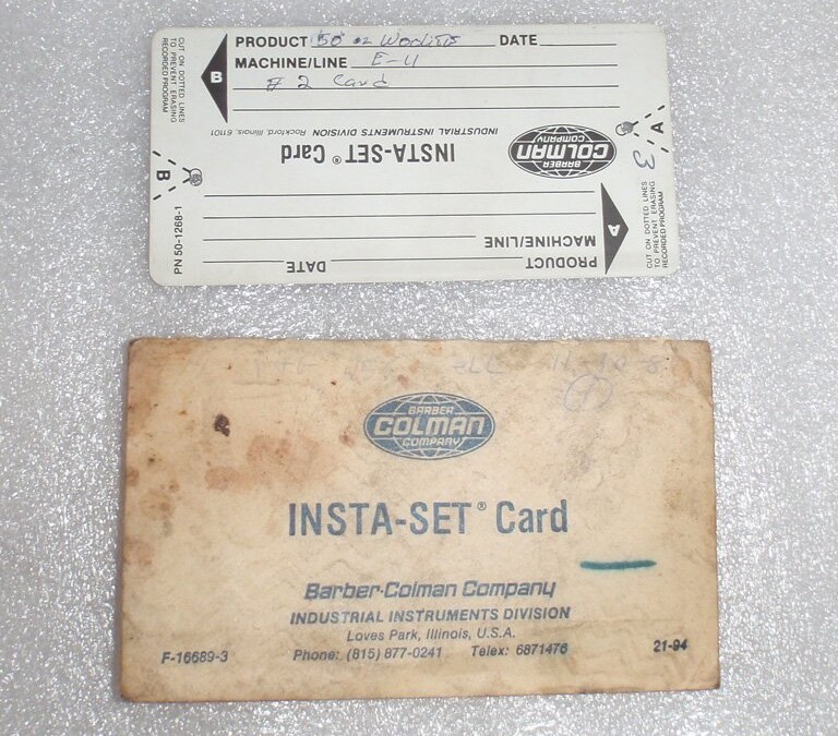 Barber-Colman 50-1268-1 Insta-Set Card