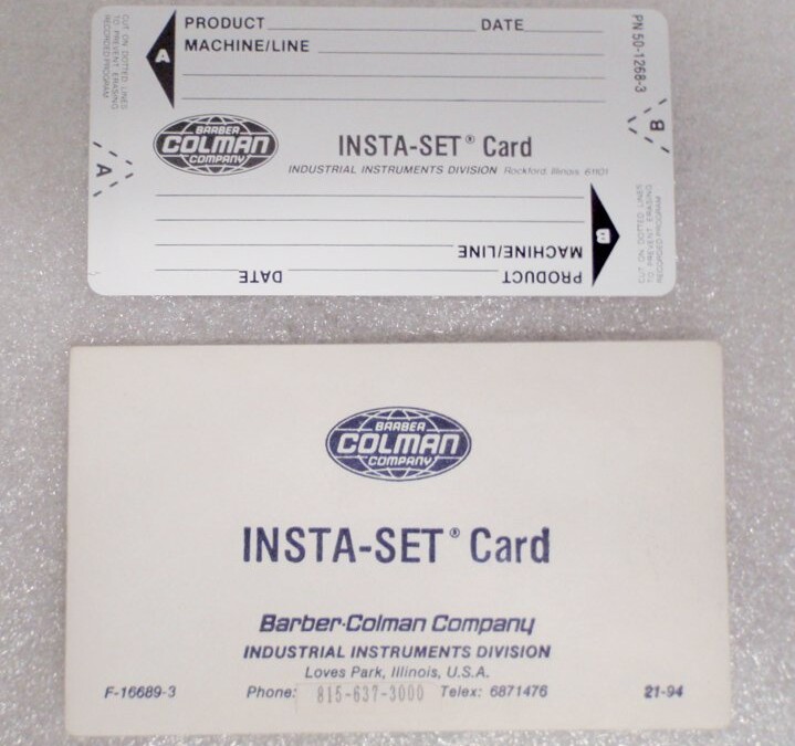 Barber-Colman 50-1268-3 Insta-set Card