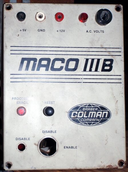 Barber-Colman Maco IIIB Processor Panel