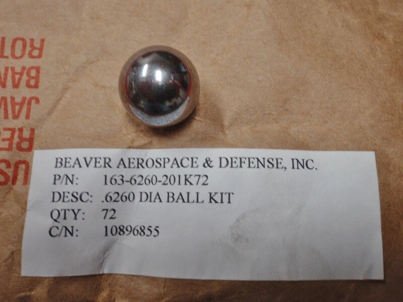 Beaver Aerospace & Defense, Inc. .6260 DIA BALL KIT