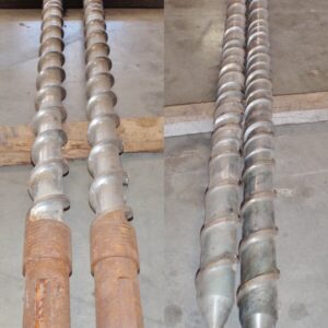 Bekum 70mm Barrier Flight Extruder Screw