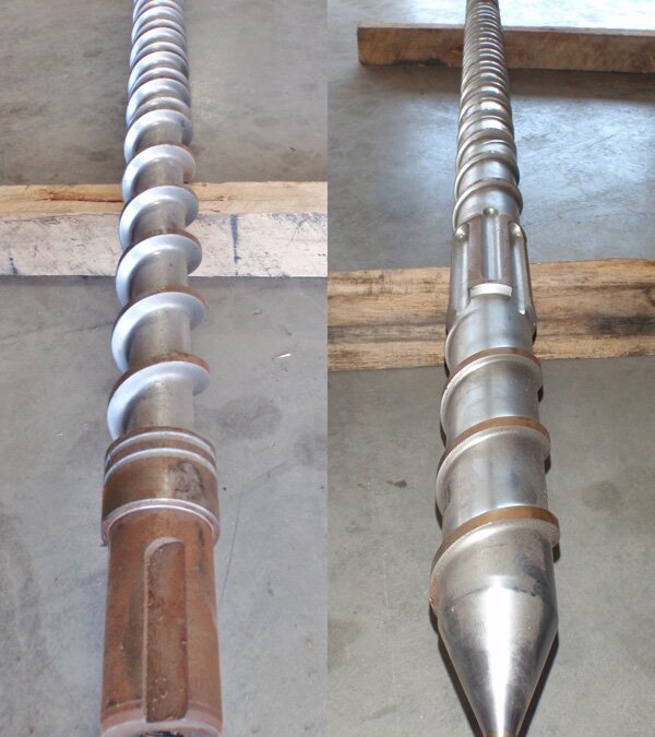 Bekum 70mm Extruder Screw