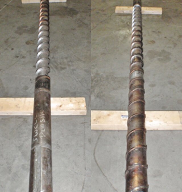 Bekum 80mm 2245mm OAL Extruder Screw