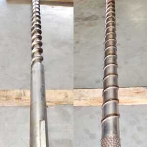 Bekum 80mm 2250 OAL PE Extruder Screw