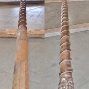 Bekum 80mm 2250mm PE Extruder Screw