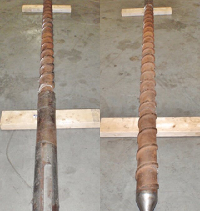 Bekum 80mm 2320mm OAL Extruder Screw