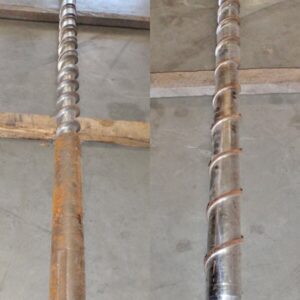 Bekum 80mm Extruder Screw