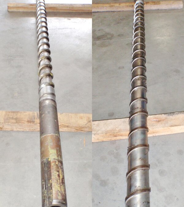 Bekum 80mm PE Extruder Screw