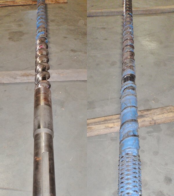 Bekum 14639 90mm Extruder Screw