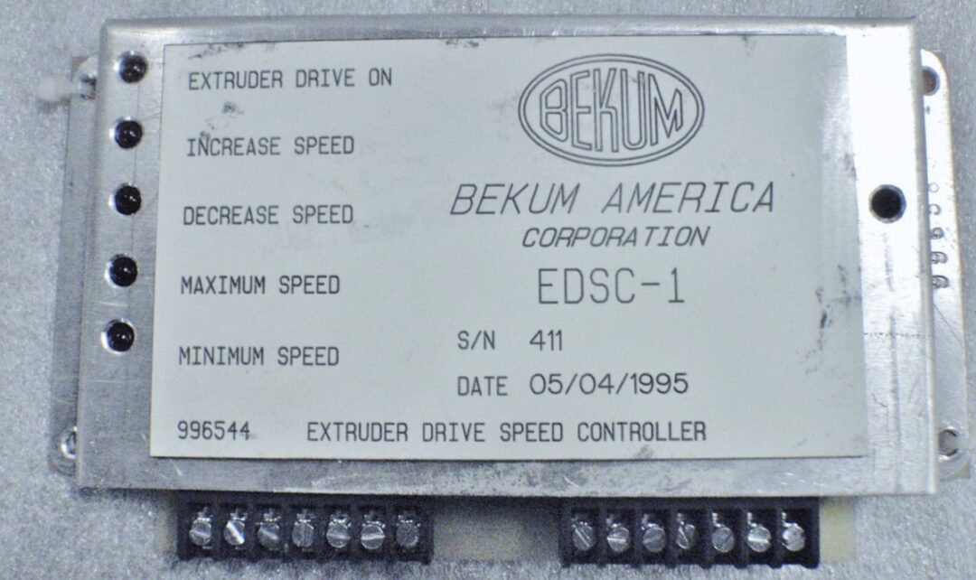 Bekum EDSC-1 Extruder Drive Speed Controller - Image 2