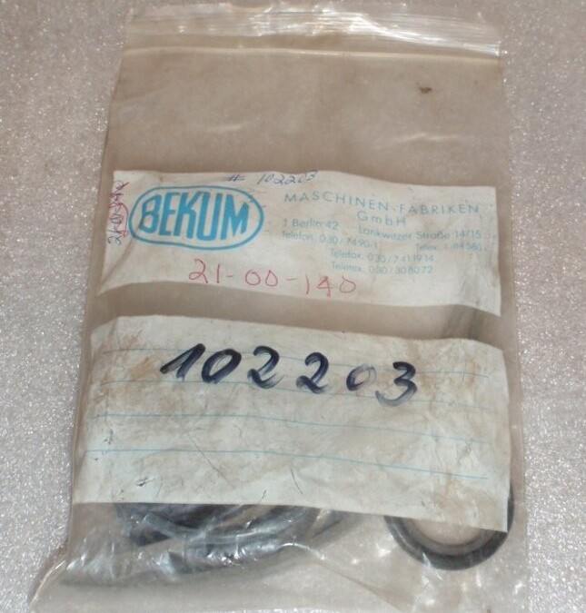 Bekum 102203 Seal Kit