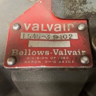Bellows-Valvair L545-39-102 Valvair Pneumatic Valve - Image 2