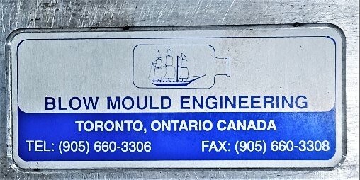 Blow Mould Engineering C18-4009-1-3A 12 oz Bullet Bottle Mold - Image 2