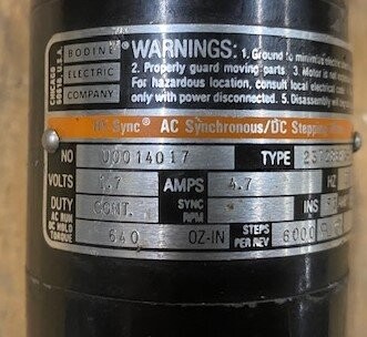 Bodine 23T2BEHD-D3 Synchronous DC Stepping Motor - Image 2