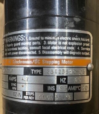 Bodine 23T2BEHD-D3 Synchronous DC Stepping Motor - Image 3