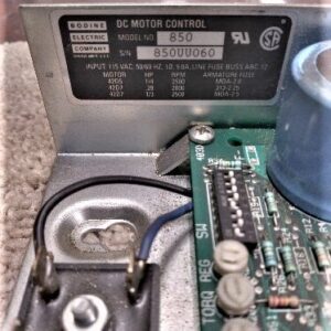 Bodine 850 DC Motor Control