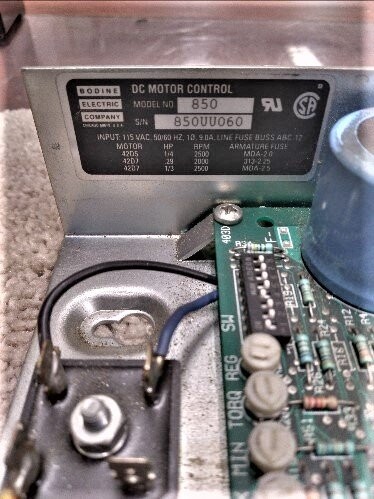 Bodine 850 DC Motor Control