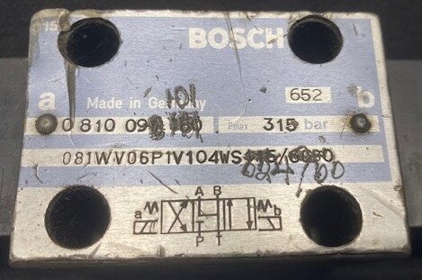 Bosch 081WV06P1V104WS024/60 Hydraulic Valve - Image 2