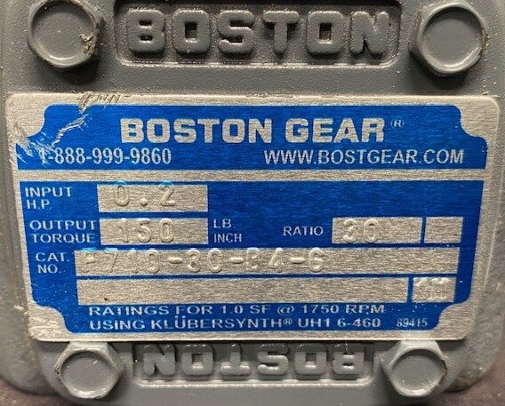 Boston Gear F710-30-B4-G 30:1 Gear Box - Image 3