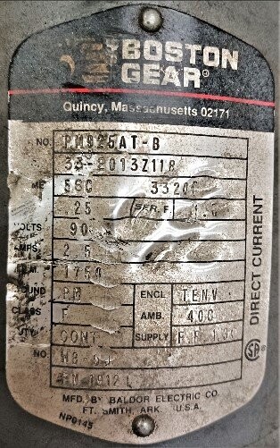 Boston Gear PM925AT-B Direct Current Motor - Image 2