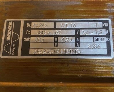 Bremer MT-16 Transformer - Image 3