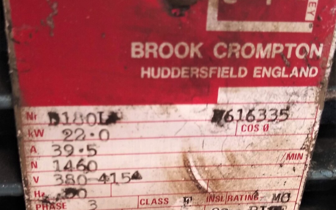 Brook Crompton D180L 22 kW motor - Image 3