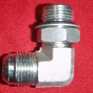 Unknown Brand Unknown Model Carbon Steel Flare-Twin Fitting, 90 Degree Elbow, 5/8" O-Ring