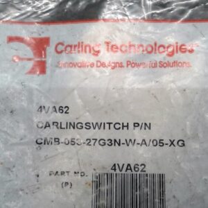 Carling Technologies 4VA62 Panel Mount Circuit Breaker/Switch