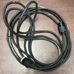 Carol 16/3 90C (UL) SJOOW 21' 10" Power Cord with Hubbel-Bryant Locking Midget Plug and Connector