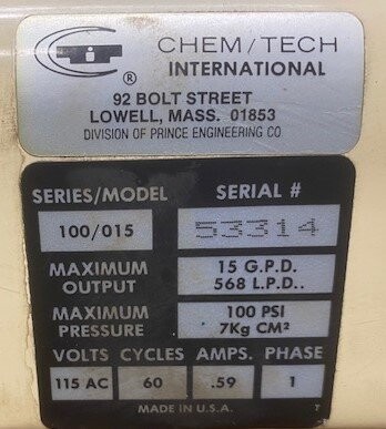 Chem/Tech 100/015 Diaphragm Pump - Image 2