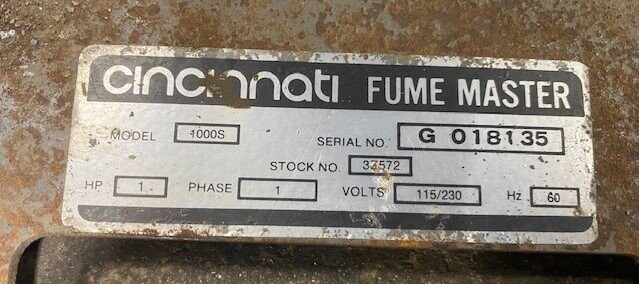 Cincinnati Fan 1000S Fume Master - Image 3